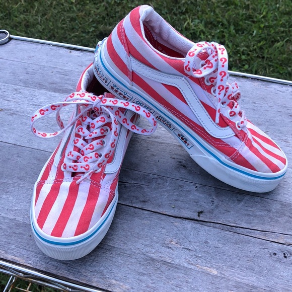 Vans Other - Vans , size 2 1/2 kids, reed and white, Where’s  Waldo theme